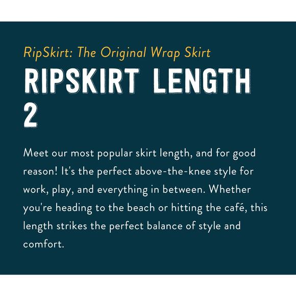 Ripskirt Hawaii Boho Denim Lightweight Adjustable Wrap Skirt Length 2 womens XL - Picture 15 of 17